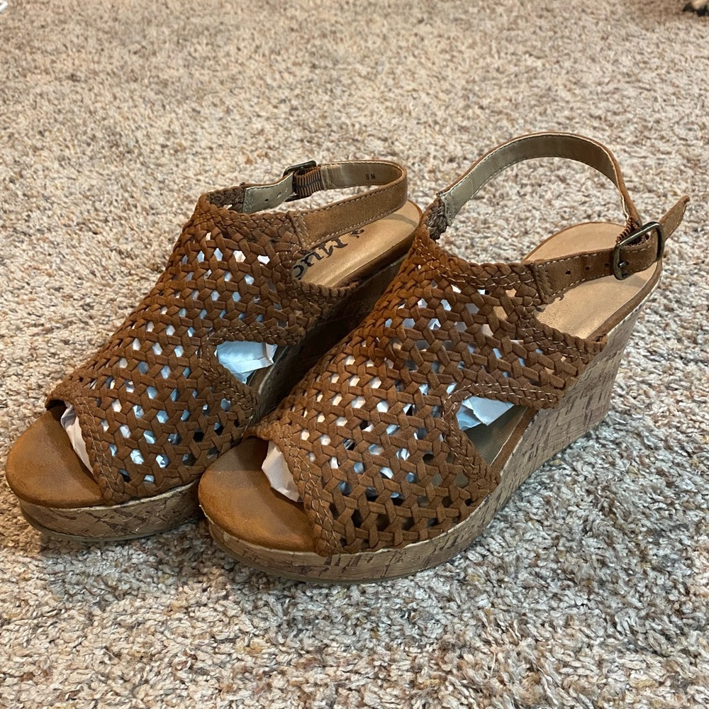 Women’s wedge heels by Mudd
